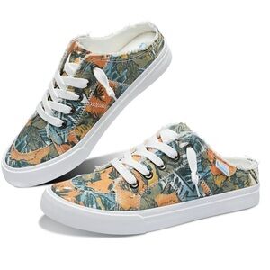 New Obtaom Tropical Print Slip-On Sneakers